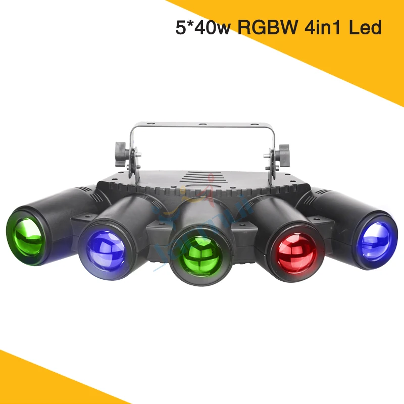 New Light Individual LED Control 5*40w RGBW 4in1 Color 5 Finger Led Beam Disco Light DJ Wedding Stage Effect Light
New Light Individual LED Control 5*40w RGBW 4in1 Color 5 Finger Led Beam Disco Light DJ Wedding Stage Effect Light