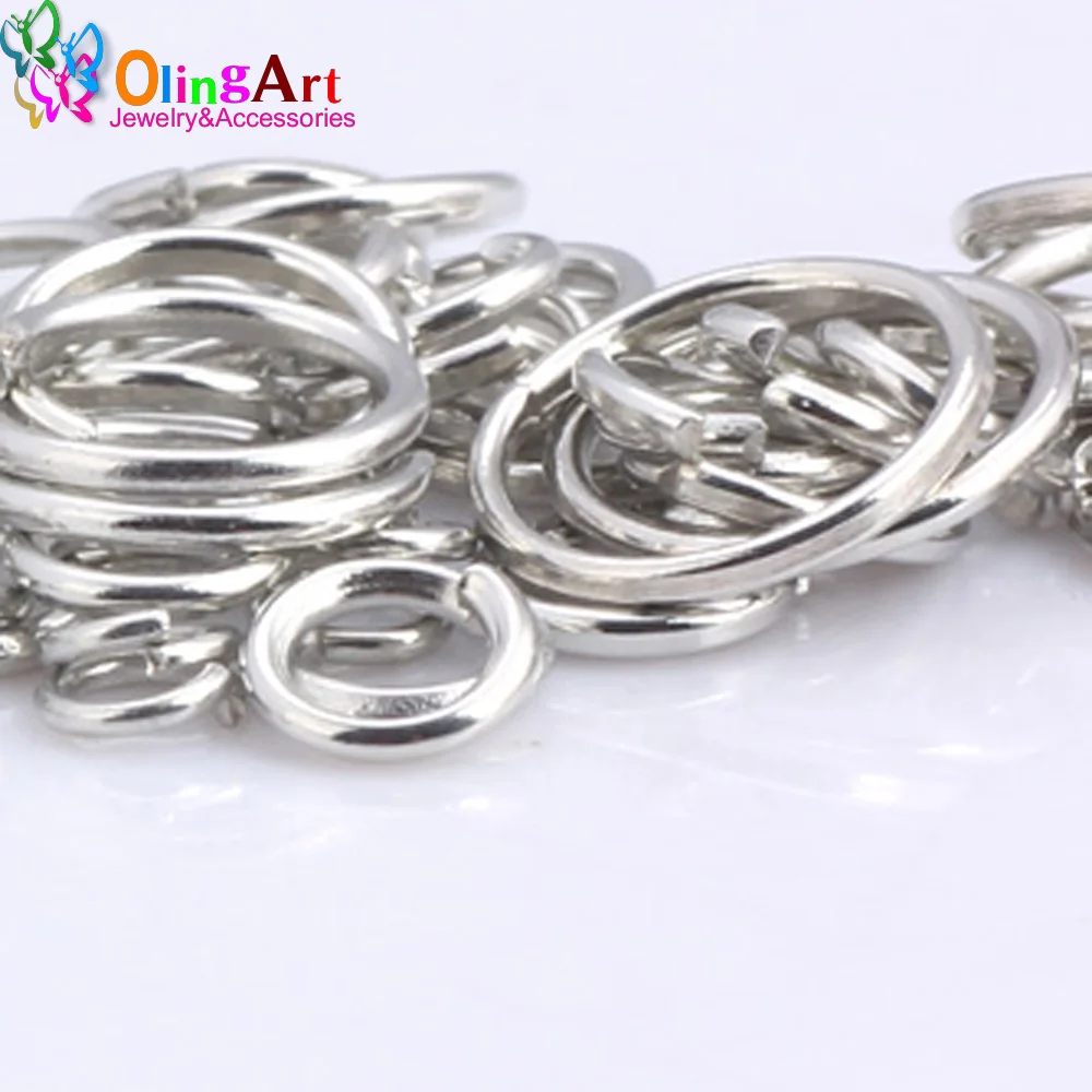 OlingArt Rhodium plating Jump Ring 6mm/8mm/9mm/10mm/12mm link loop Mixed size DIY Jewelry making Connector Wire diameter 1.0MM
OlingArt Rhodium plating Jump Ring 6mm/8mm/9mm/10mm/12mm link loop Mixed size DIY Jewelry making Connector Wire diameter 1.0MM