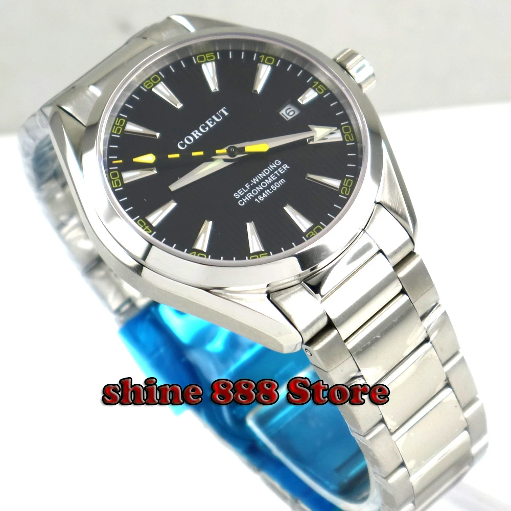 Polished 41mm corgeut black dial Stainless Steel strap Sapphire Glass automatic mens Watch
Polished 41mm corgeut black dial Stainless Steel strap Sapphire Glass automatic mens Watch