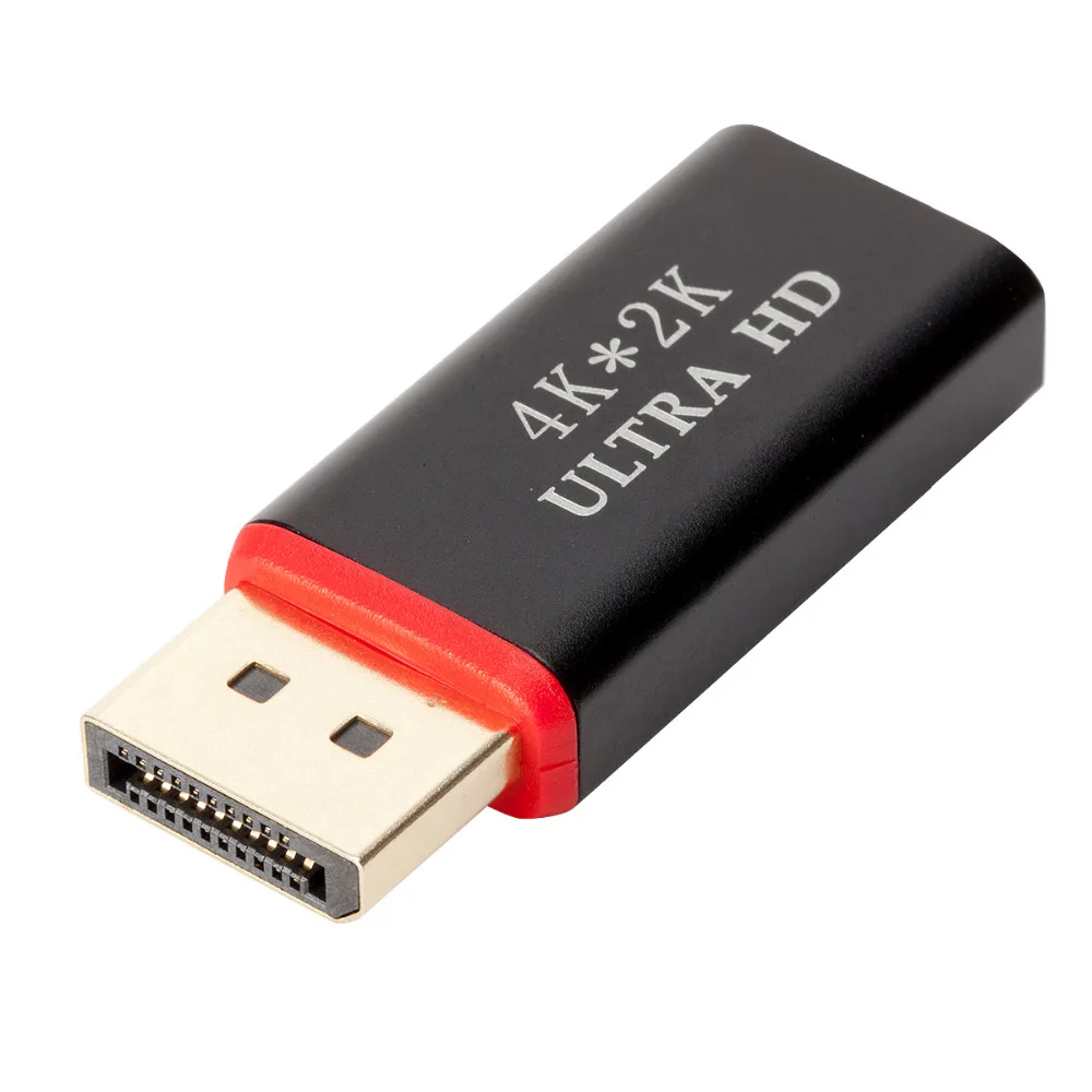 Kebidu 4K * 2K 30Hz DP к HDMI преобразователь вилка-HDMI гнездо адаптер видео аудио разъем для