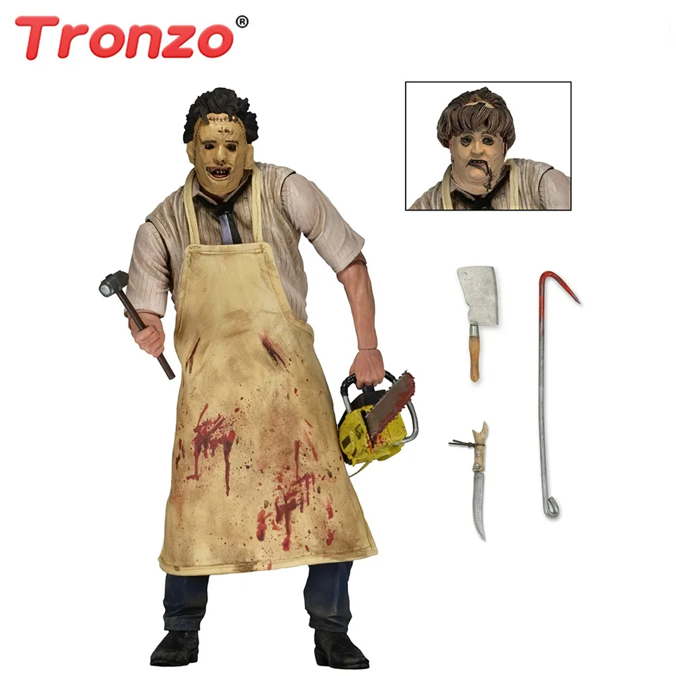 Фигурка героя мультфильма «ужасы» Tronzo NECA, Техасская бензопила, бойня, кожаное лицо, подвижная фигурка, модель из ПВХ, игрушка, страшная фигур...
Фигурка героя мультфильма «ужасы» Tronzo NECA, Техасская бензопила, бойня, кожаное лицо, подвижная фигурка, модель из ПВХ, игрушка, страшная фигур...