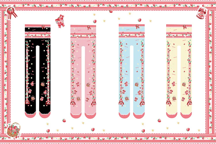 Princess sweet lolita pantyhose for height 150-168cm Japanese girl joker strawberry sweet printed pantyhose LKW34
Princess sweet lolita pantyhose for height 150-168cm Japanese girl joker strawberry sweet printed pantyhose LKW34