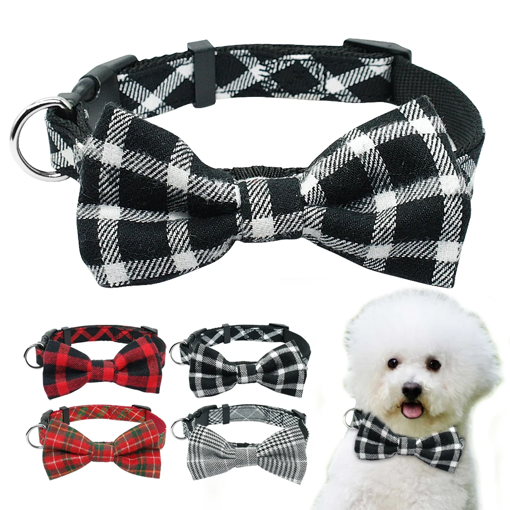 Bownot Dog Collar Plaid Cat Dog Collars Breakaway Small Dog Collar for Small Dog Puppy Kitten Pets Chihuahua Toy Poodle
Bownot Dog Collar Plaid Cat Dog Collars Breakaway Small Dog Collar for Small Dog Puppy Kitten Pets Chihuahua Toy Poodle