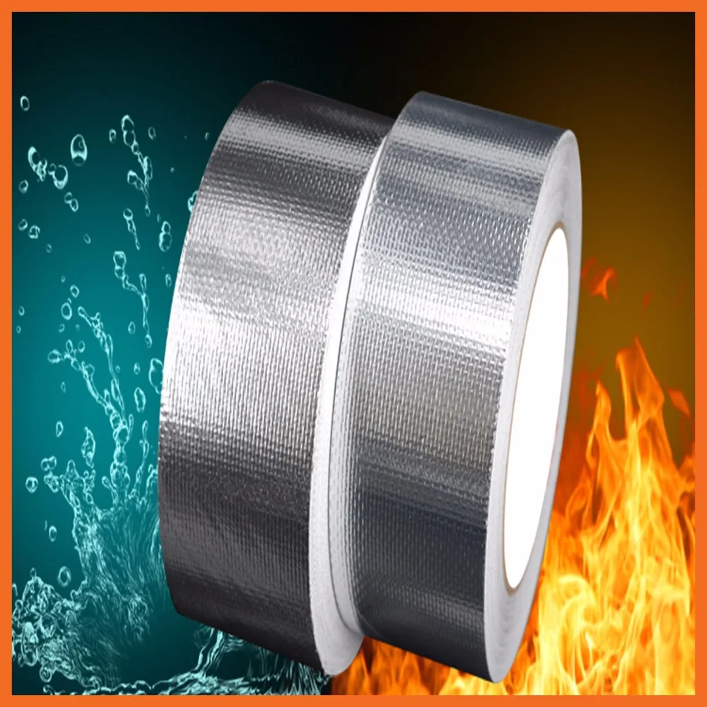 Glass fiber Silver Aluminum Foil Heat Shield Tape Roll Silver Aluminium Foil Adhesive Sealing Tape Heating Duct Repairs
Glass fiber Silver Aluminum Foil Heat Shield Tape Roll Silver Aluminium Foil Adhesive Sealing Tape Heating Duct Repairs