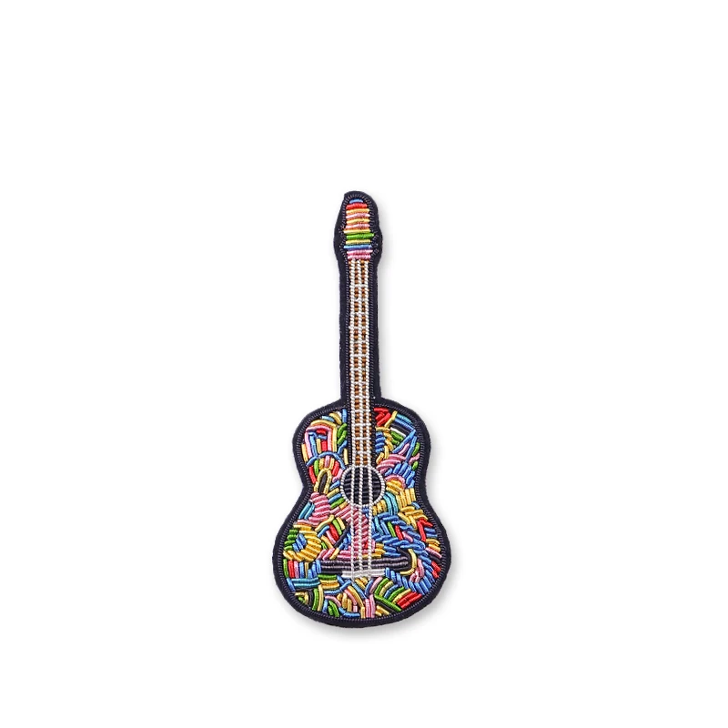 Originality Folk Guitar badges for clothes Metal silk handmade embroidery badge High quality pin badge cap bag
Originality Folk Guitar badges for clothes Metal silk handmade embroidery badge High quality pin badge cap bag