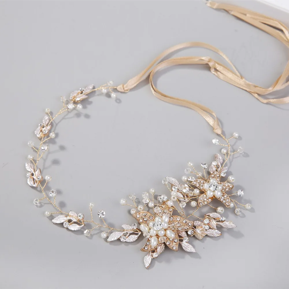 2019 Elegant Women Wedding Headwear Pearls Beaded Jewery With Ribbon Bridal Gift Wedding Accessories
2019 Elegant Women Wedding Headwear Pearls Beaded Jewery With Ribbon Bridal Gift Wedding Accessories
