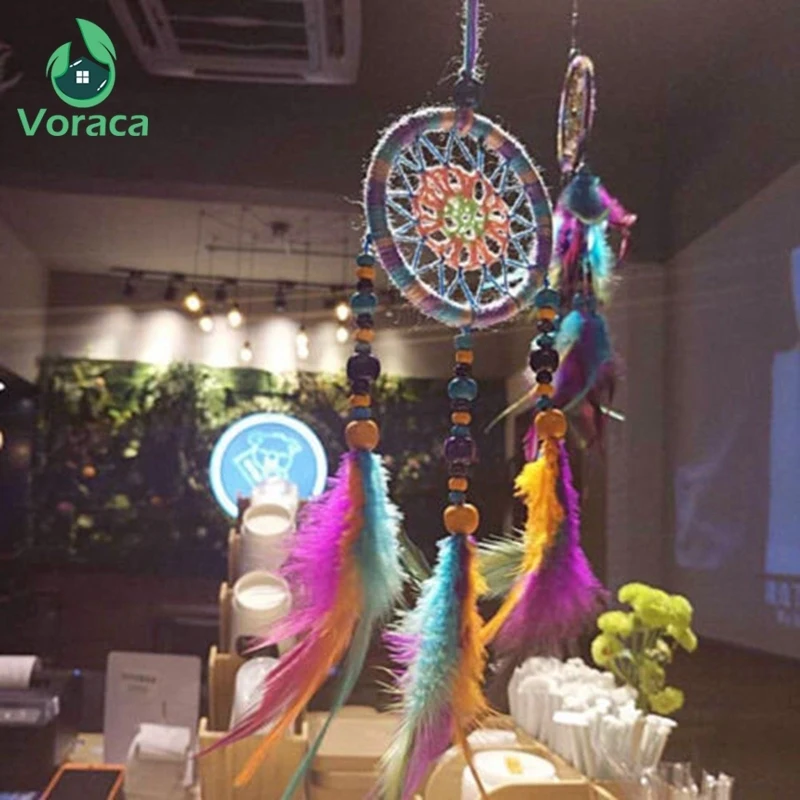 Handmade Colorful Dream Catcher Hanging Net Home Office Car Decoration Wind Chimes Craft Party Decor Gifts Fashion Indian Style | Дом и сад