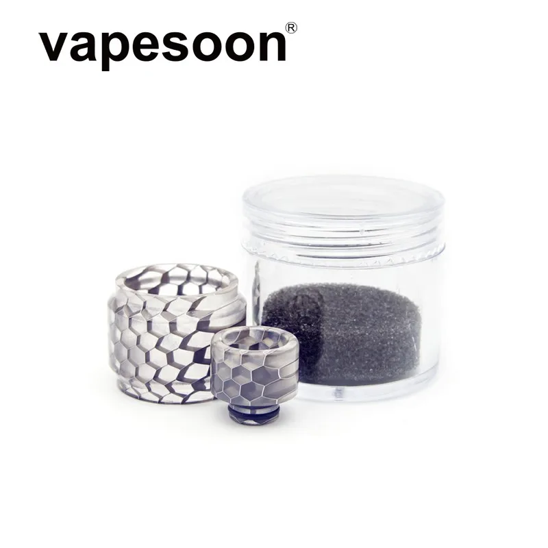vapesoon Snake Skin Resin Cobra Drip Tip with Replacement Bulb Tube for SMOK TFV8 Baby Tank Atomizer Fit AL85 Kit
vapesoon Snake Skin Resin Cobra Drip Tip with Replacement Bulb Tube for SMOK TFV8 Baby Tank Atomizer Fit AL85 Kit