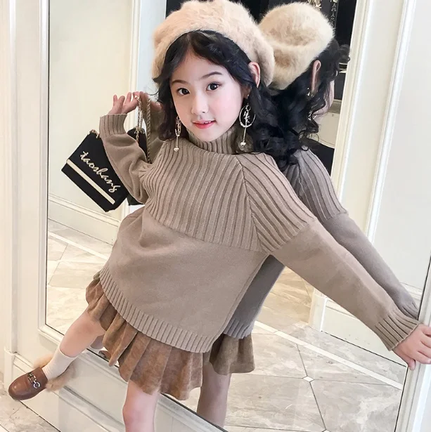 Girls sweater hedging 2017 new autumn and winter Korean baby thickened turtleneck large children's knit shirt
Girls sweater hedging 2017 new autumn and winter Korean baby thickened turtleneck large children's knit shirt