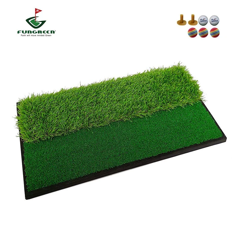 FUNGREEN задний двор гольф коврик для ударов 24 ''x 13'' нескользящая резиновая подошва двухцветный мини-гольф коврик для ударов с длинной и короткой травой
FUNGREEN задний двор гольф коврик для ударов 24 ''x 13'' нескользящая резиновая подошва двухцветный мини-гольф коврик для ударов с длинной и короткой травой