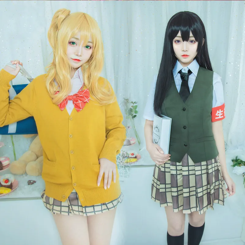 DUOUPA COS аниме цитрусовый Косплей Костюм Aihara Yuzu / Aihara Mei униформа наряд рубашка с галстуком юбка жилет/свитер чулки
DUOUPA COS аниме цитрусовый Косплей Костюм Aihara Yuzu / Aihara Mei униформа наряд рубашка с галстуком юбка жилет/свитер чулки