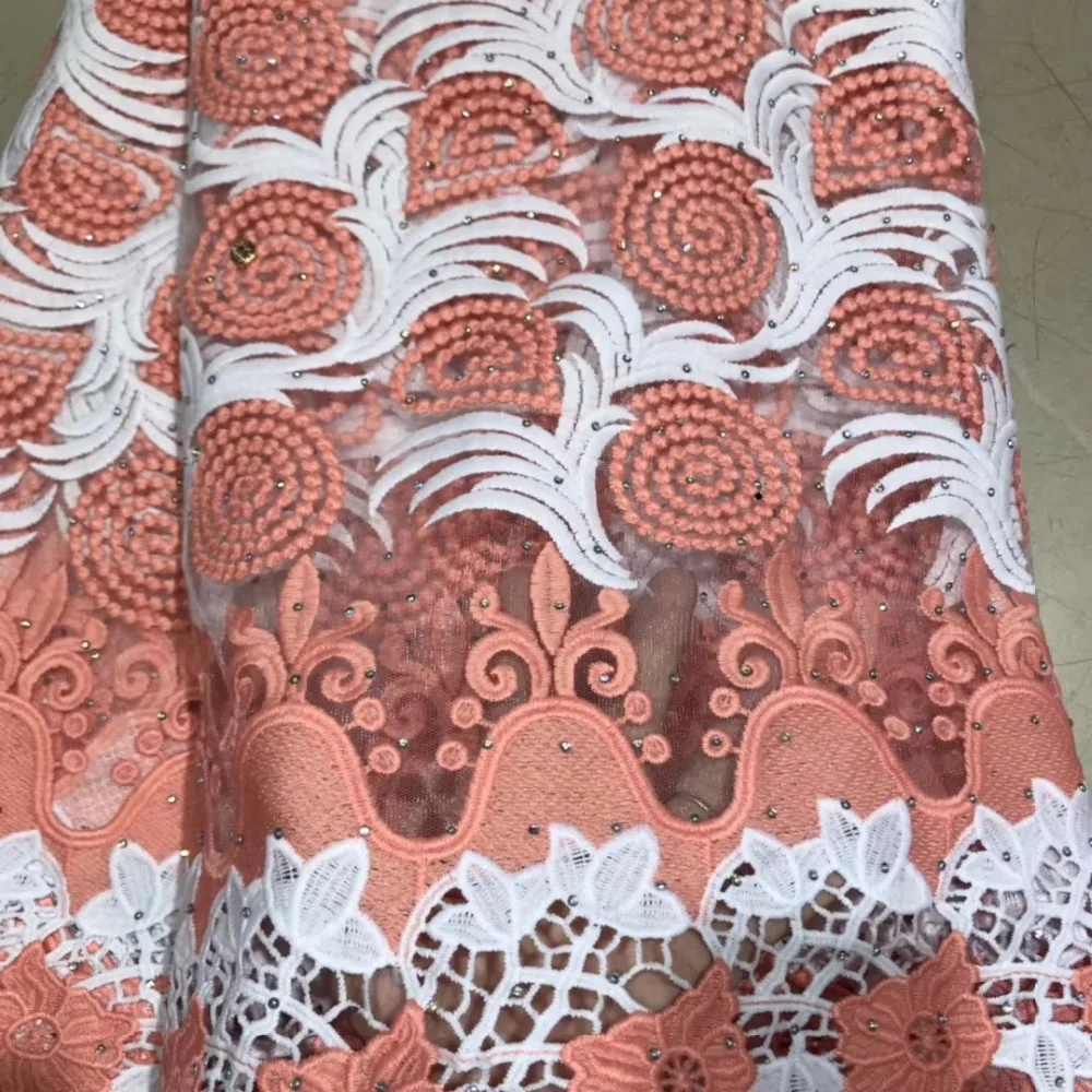 Latest Design African Lace Fabric 2019 High Quality Nigerian French Guipure Cord Lace fabric With Stones For Wedding Dress WY5
Latest Design African Lace Fabric 2019 High Quality Nigerian French Guipure Cord Lace fabric With Stones For Wedding Dress WY5