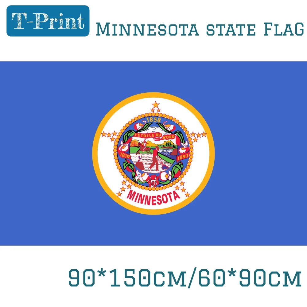 USA State of Minnesota Flag Decorative 3X5FT Digital Printing Banner 90*150cm 60*90cm
USA State of Minnesota Flag Decorative 3X5FT Digital Printing Banner 90*150cm 60*90cm