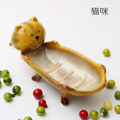 Cartoon ceramic animal soap dish Fruit candy dish bathroom accessories set kit wedding home decor handicraft porcelain figurine
Cartoon ceramic animal soap dish Fruit candy dish bathroom accessories set kit wedding home decor handicraft porcelain figurine