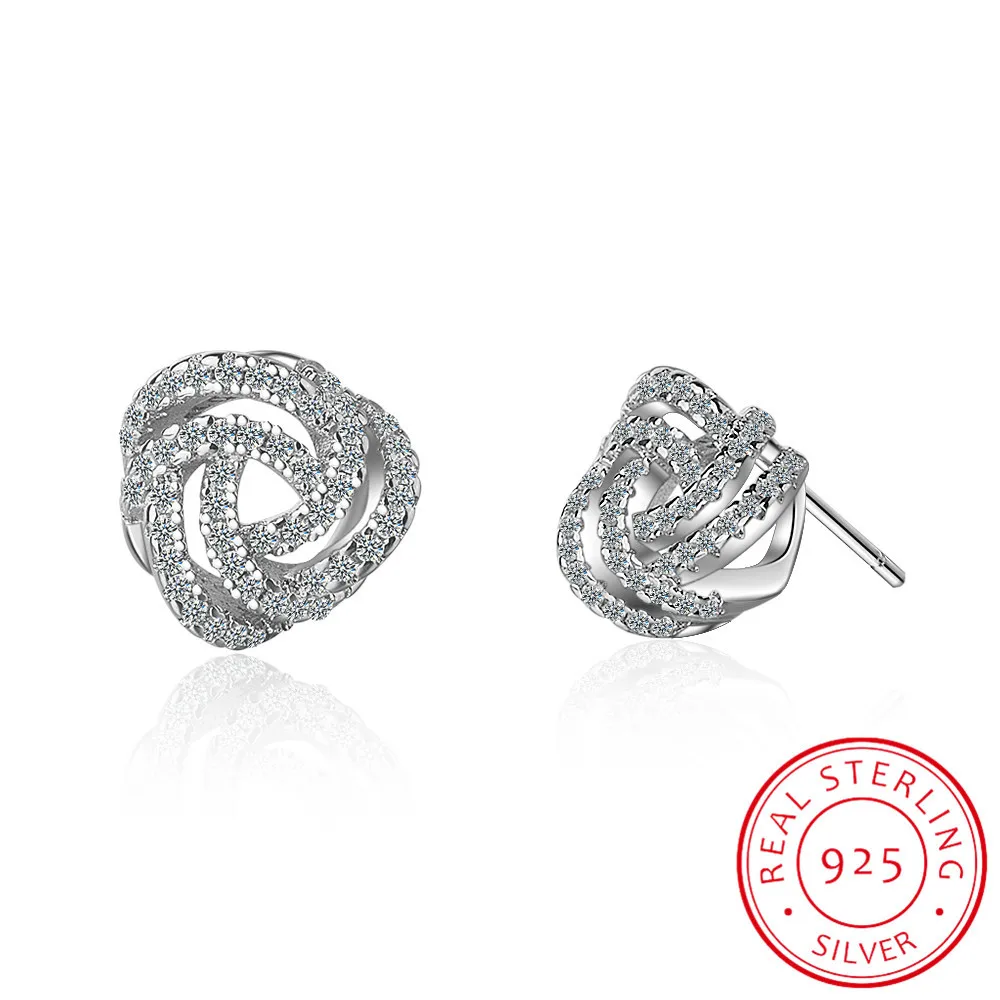 Wholesale 100% 925 silver needle Sparkling Love Knots Stud Earrings For Women Jewelry Gift Xchs476
Wholesale 100% 925 silver needle Sparkling Love Knots Stud Earrings For Women Jewelry Gift Xchs476