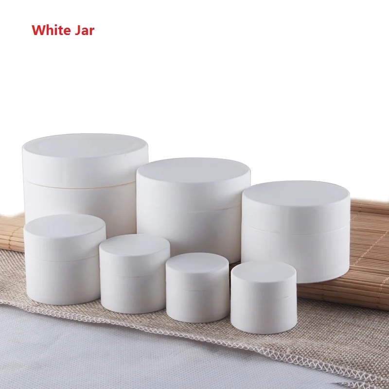 36pcs 3g 5g 10g 15g 30g Frosted White Empty Plastic Jar Cream Loose Powder Plastic Jars Cosmetic Sample Packaging Containers
36pcs 3g 5g 10g 15g 30g Frosted White Empty Plastic Jar Cream Loose Powder Plastic Jars Cosmetic Sample Packaging Containers
