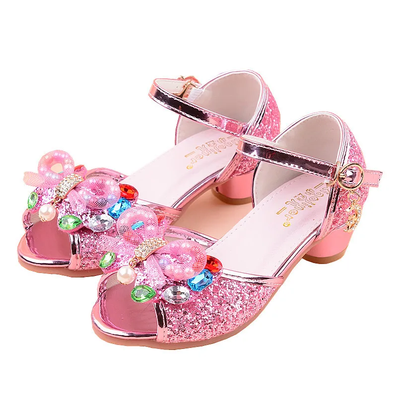 2019 Girls open-toed Colorful Rhinestone High-Heeled Sandals, Kids Performance Dancing Princess Glitter Shining Summer Shoes
2019 Girls open-toed Colorful Rhinestone High-Heeled Sandals, Kids Performance Dancing Princess Glitter Shining Summer Shoes