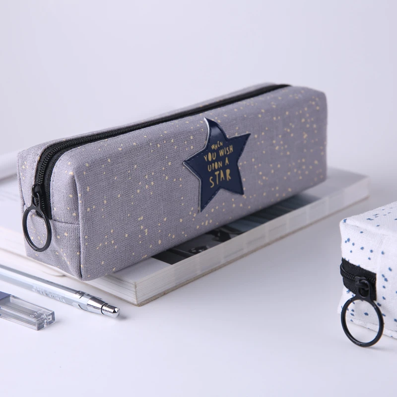 MIRUI New Large Capacity Canvas Pencil Case Star Pen Bags Creative And Brief Student School Supplies
MIRUI New Large Capacity Canvas Pencil Case Star Pen Bags Creative And Brief Student School Supplies