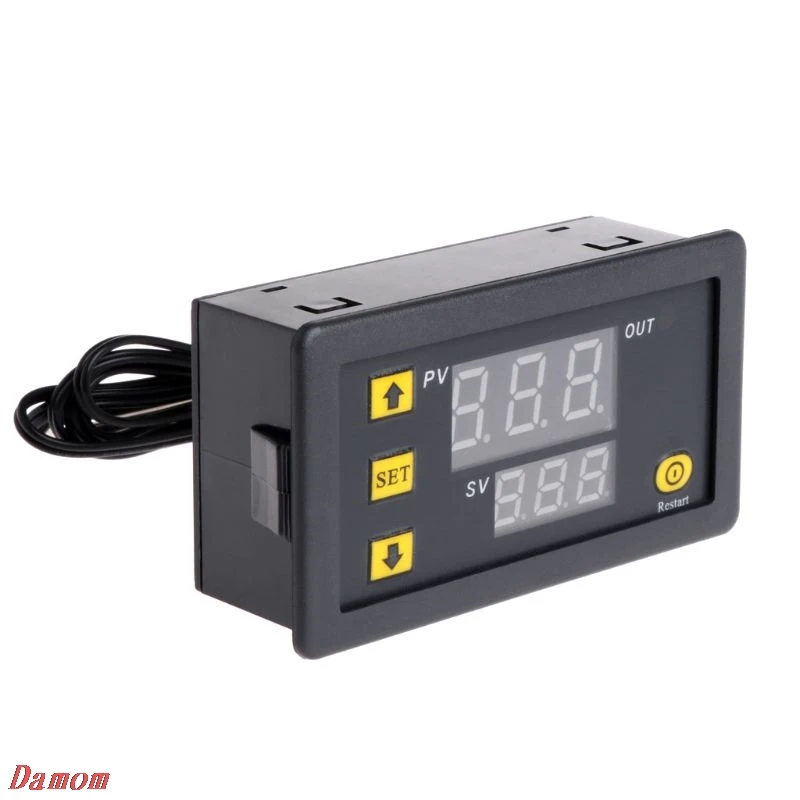 Temperature Controller Relay Dual Digital LED Display Heating/Cooling Regulator Thermostat Switch
Temperature Controller Relay Dual Digital LED Display Heating/Cooling Regulator Thermostat Switch