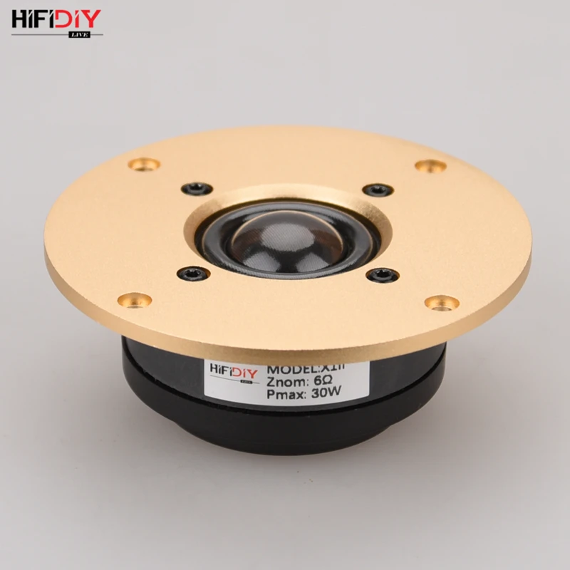 HIFIDIY LIVE 4.5inch X1II Tweeter Speaker Unit aluminum panel transparent Silk membrane 6OHM30W Treble Loudspeaker Gold 94~130mm
HIFIDIY LIVE 4.5inch X1II Tweeter Speaker Unit aluminum panel transparent Silk membrane 6OHM30W Treble Loudspeaker Gold 94~130mm