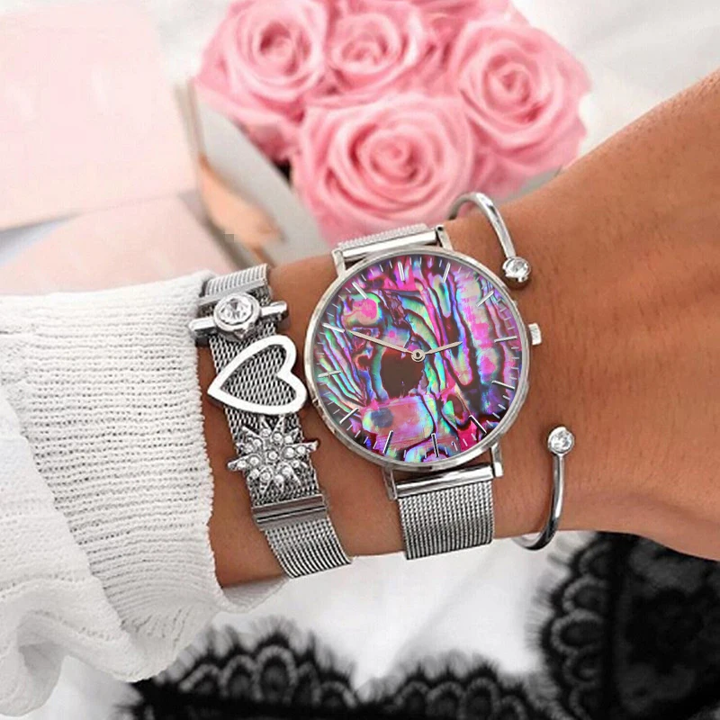 Mavis Hare Christmas Countdown Red Real Abalone Silver Color Woman/man Wristwatch & Stainless Steel moon Lock Charm Bracelet
Mavis Hare Christmas Countdown Red Real Abalone Silver Color Woman/man Wristwatch & Stainless Steel moon Lock Charm Bracelet