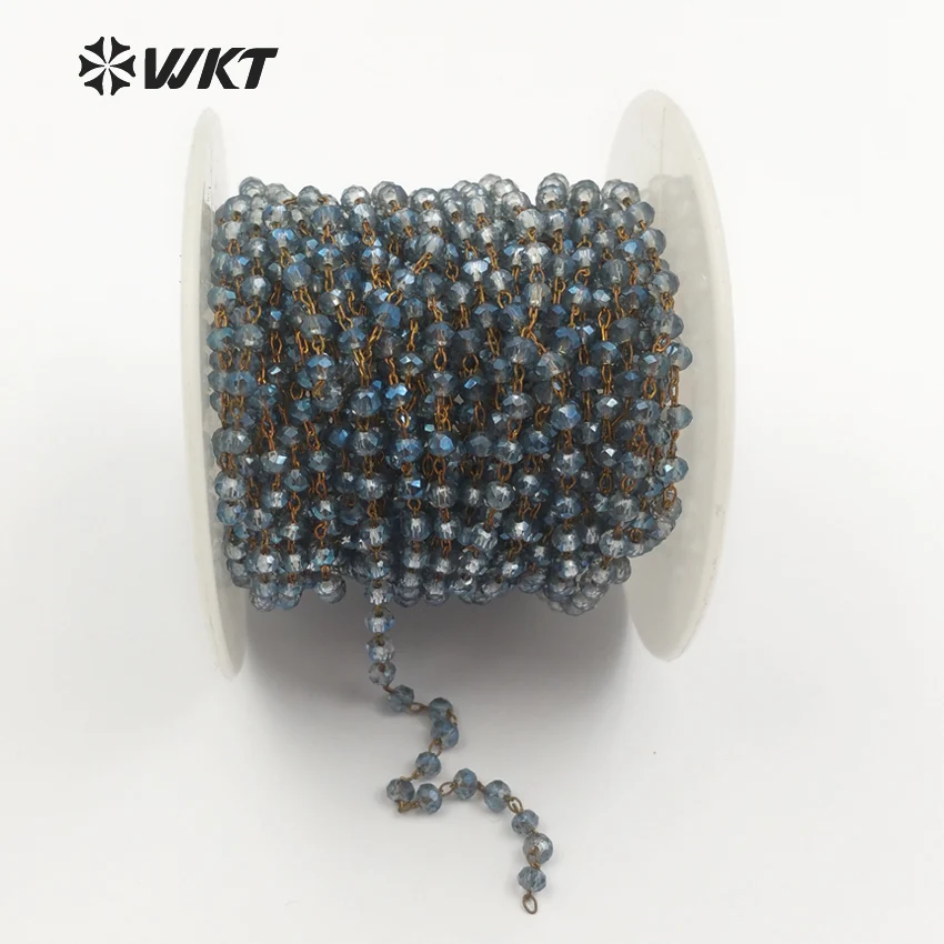 WT-RBC044 Wholesale Custom Sparkly Round Beads 2.0 Chain With light black Chain Custom Length 5m/lot Fashion Jewelry
WT-RBC044 Wholesale Custom Sparkly Round Beads 2.0 Chain With light black Chain Custom Length 5m/lot Fashion Jewelry