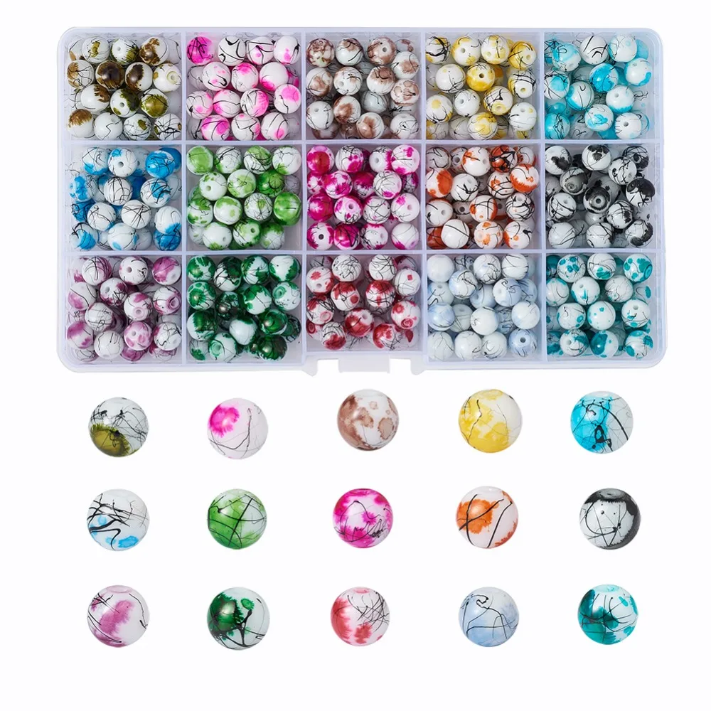 Pandahall Mixed Color Baking Painted Drawbench Glass Round Beads 8mm For Jewelry Finding Making Necklace Bracelet 420pcs/box
Pandahall Mixed Color Baking Painted Drawbench Glass Round Beads 8mm For Jewelry Finding Making Necklace Bracelet 420pcs/box