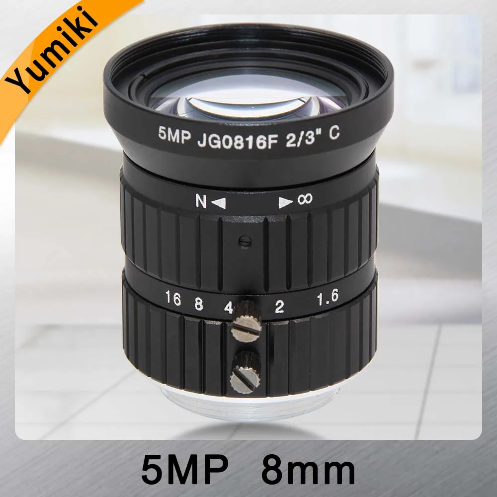 Yumiki HD 5MP CCTV объектив камеры 8 мм F1.6 Диафрагма 2/3 "формат изображения Крепление C Промышленный контроль безопасности дорожного движения
Yumiki HD 5MP CCTV объектив камеры 8 мм F1.6 Диафрагма 2/3 "формат изображения Крепление C Промышленный контроль безопасности дорожного движения