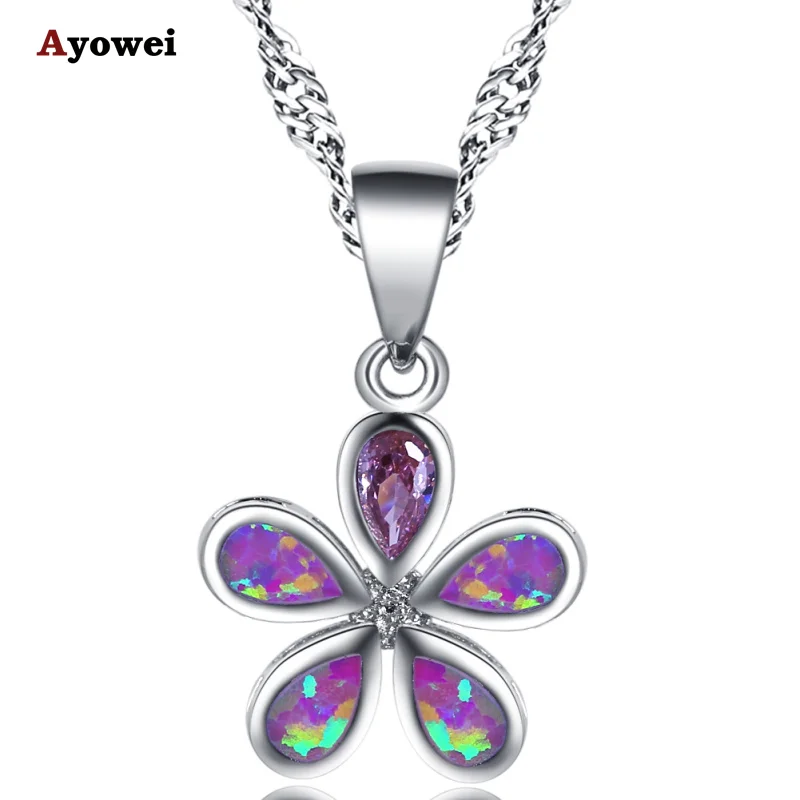 Ayowei Flowers for Women Pink Fire Opal Pink Zircon Silver Pendant Necklaces Fashion Jewelry OP795A
Ayowei Flowers for Women Pink Fire Opal Pink Zircon Silver Pendant Necklaces Fashion Jewelry OP795A