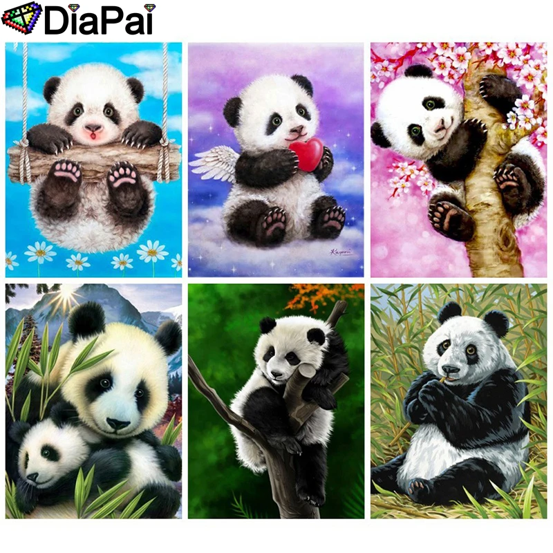 DIAPAI 5D DIY Diamond Painting 100% Full Square/Round Drill "Animal panda flower" 3D Embroidery Cross Stitch Home Decor
DIAPAI 5D DIY Diamond Painting 100% Full Square/Round Drill "Animal panda flower" 3D Embroidery Cross Stitch Home Decor