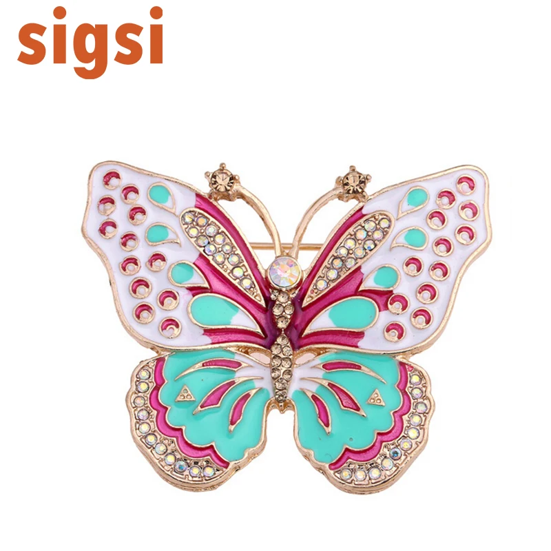 100pcs/ Gold Tone Vintage Colorful Enamel Crystal Rhinestone Butterfly Collar Brooch Pin Badge Animal Insect Brooches For Women
100pcs/ Gold Tone Vintage Colorful Enamel Crystal Rhinestone Butterfly Collar Brooch Pin Badge Animal Insect Brooches For Women
