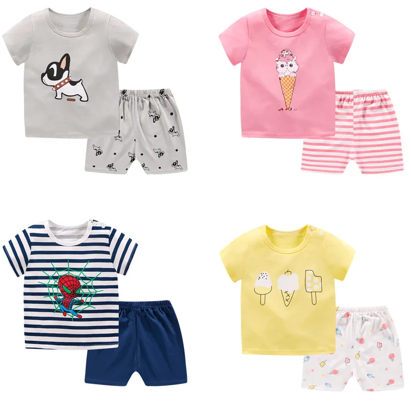 Children's Short-sleeved Suit Summer New Cotton Baby Shorts Korean Version of Boys and Girls Baby Cotton Children's T-shirt
Children's Short-sleeved Suit Summer New Cotton Baby Shorts Korean Version of Boys and Girls Baby Cotton Children's T-shirt