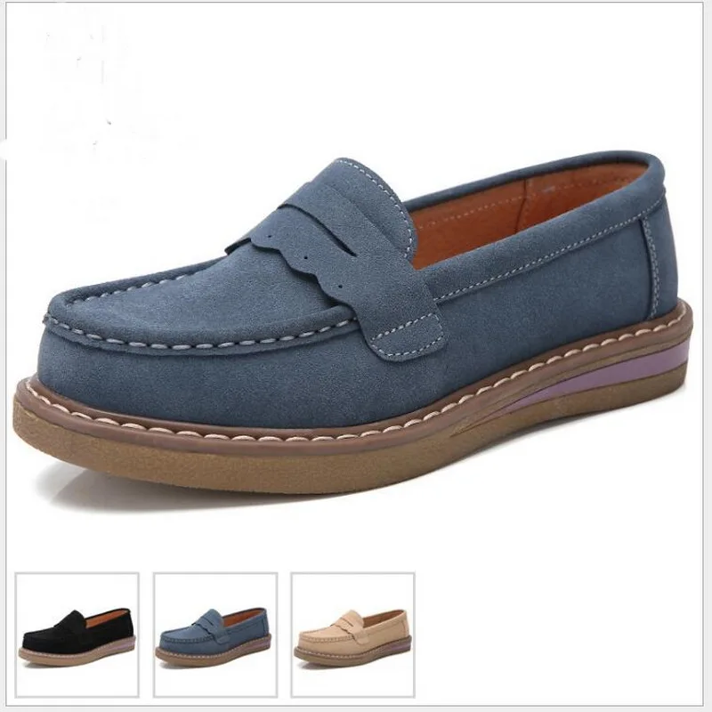 Flat Shoes Women Spring Shoes Woman Casual Slip-On Suede Leather Flats Comfortable Round Toe Loafers Shoes
Flat Shoes Women Spring Shoes Woman Casual Slip-On Suede Leather Flats Comfortable Round Toe Loafers Shoes