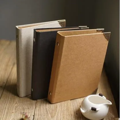 A5 Black Kraft Linen Cover Loose-Leaf Small Album Hand-Thick Paper Clipboard Personalized Album Menu Notebook Creative Scrapbook
A5 Black Kraft Linen Cover Loose-Leaf Small Album Hand-Thick Paper Clipboard Personalized Album Menu Notebook Creative Scrapbook