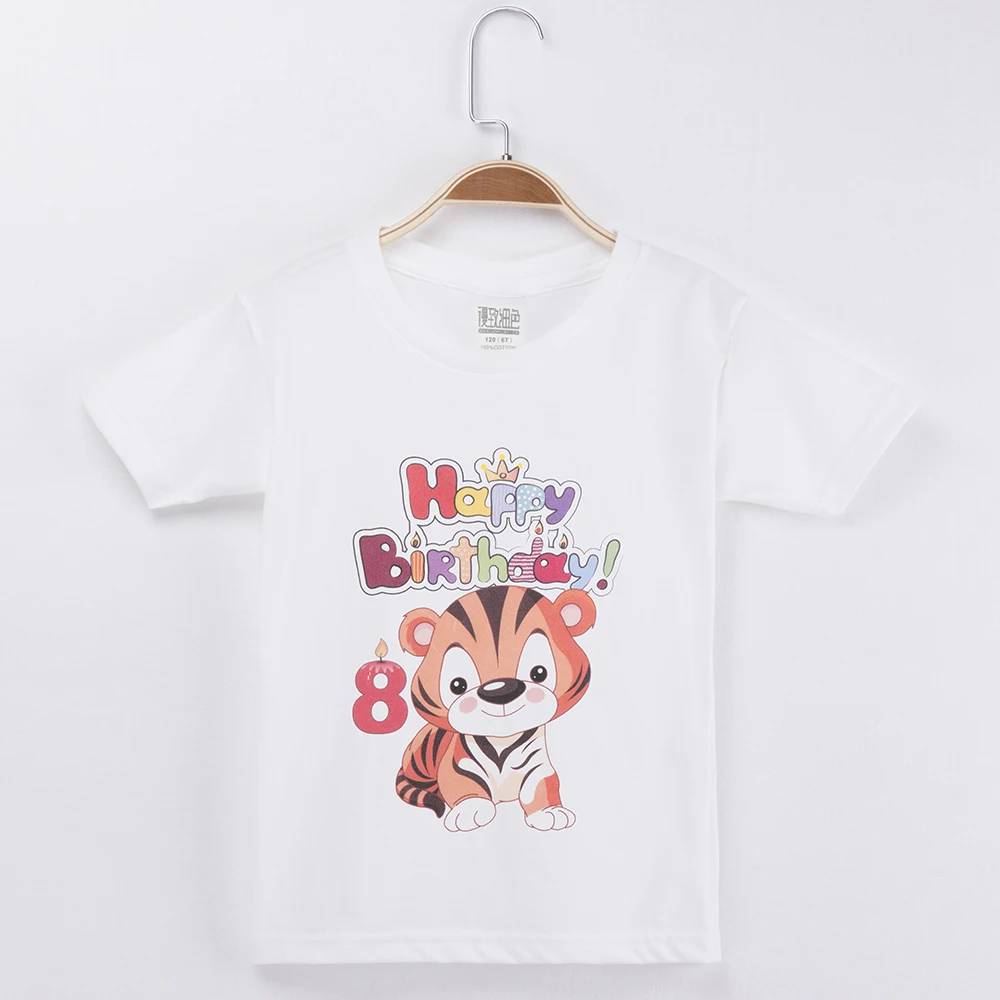 2019 Children Clothing Boys T shirt for Girl Birthday 1-13Y Kawaii Tiger Cotton Short Sleeve Girls Tops Baby Clothes Camiseta
2019 Children Clothing Boys T shirt for Girl Birthday 1-13Y Kawaii Tiger Cotton Short Sleeve Girls Tops Baby Clothes Camiseta