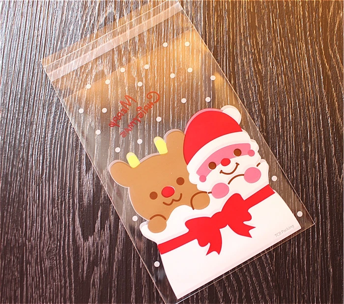 100pcs/lot packaging bag Santa Claus "Merry Christmas" self adhesive bags cookie plastic packaging bags 10x15cm
100pcs/lot packaging bag Santa Claus "Merry Christmas" self adhesive bags cookie plastic packaging bags 10x15cm