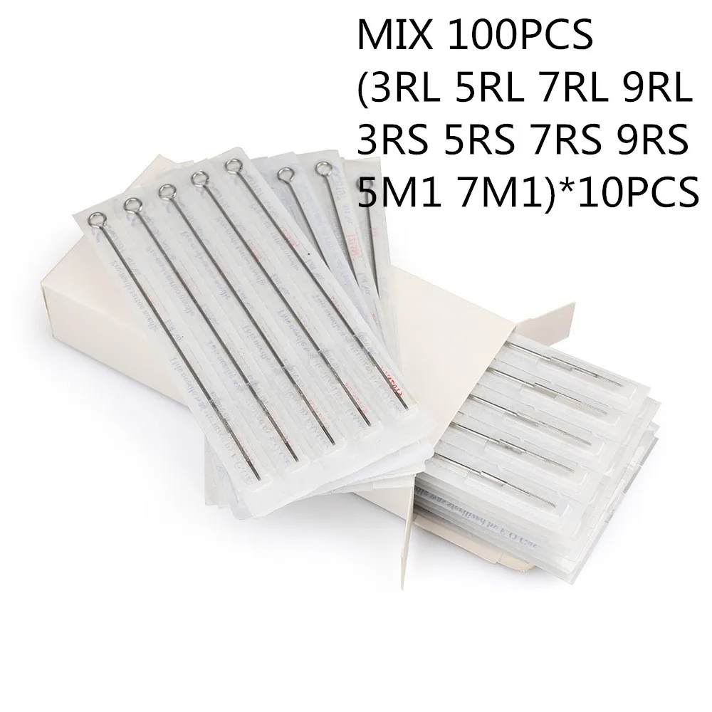 Новый 100 шт Ассорти стерилизованные иглы татуировки 10 размеров 3RL 5RL 7RL 9RL 3RS 5RS 7RS 9RS 5M1 7M1 шейдеров лайнер иглы для тату-машинок
Новый 100 шт Ассорти стерилизованные иглы татуировки 10 размеров 3RL 5RL 7RL 9RL 3RS 5RS 7RS 9RS 5M1 7M1 шейдеров лайнер иглы для тату-машинок