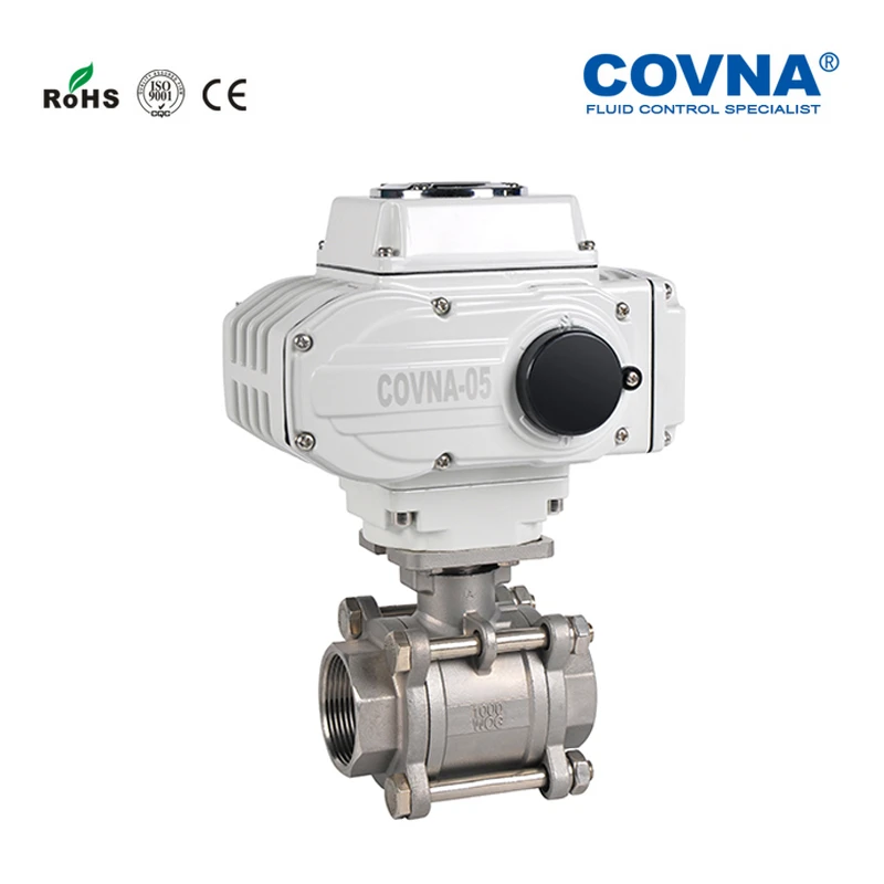 NPT 1 1/2 ''моторизованный 3 шт шаровой клапан с Резьбой Тип регулирования 2