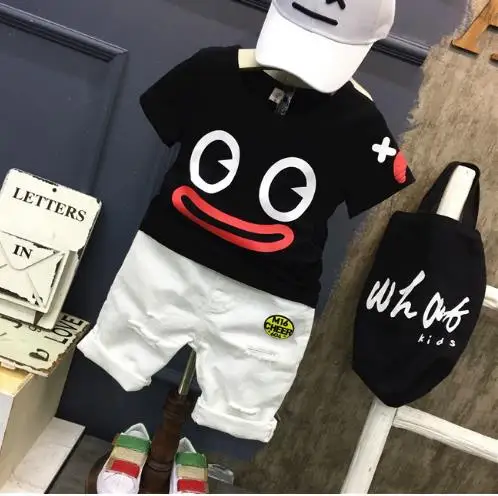 2020 Ribbon Shirt Ripped Jeans Shorts Kids Boy Short Sleeve Set Summer Children Clothing Boys Set 2 3 4 5 6 Years
2020 Ribbon Shirt Ripped Jeans Shorts Kids Boy Short Sleeve Set Summer Children Clothing Boys Set 2 3 4 5 6 Years