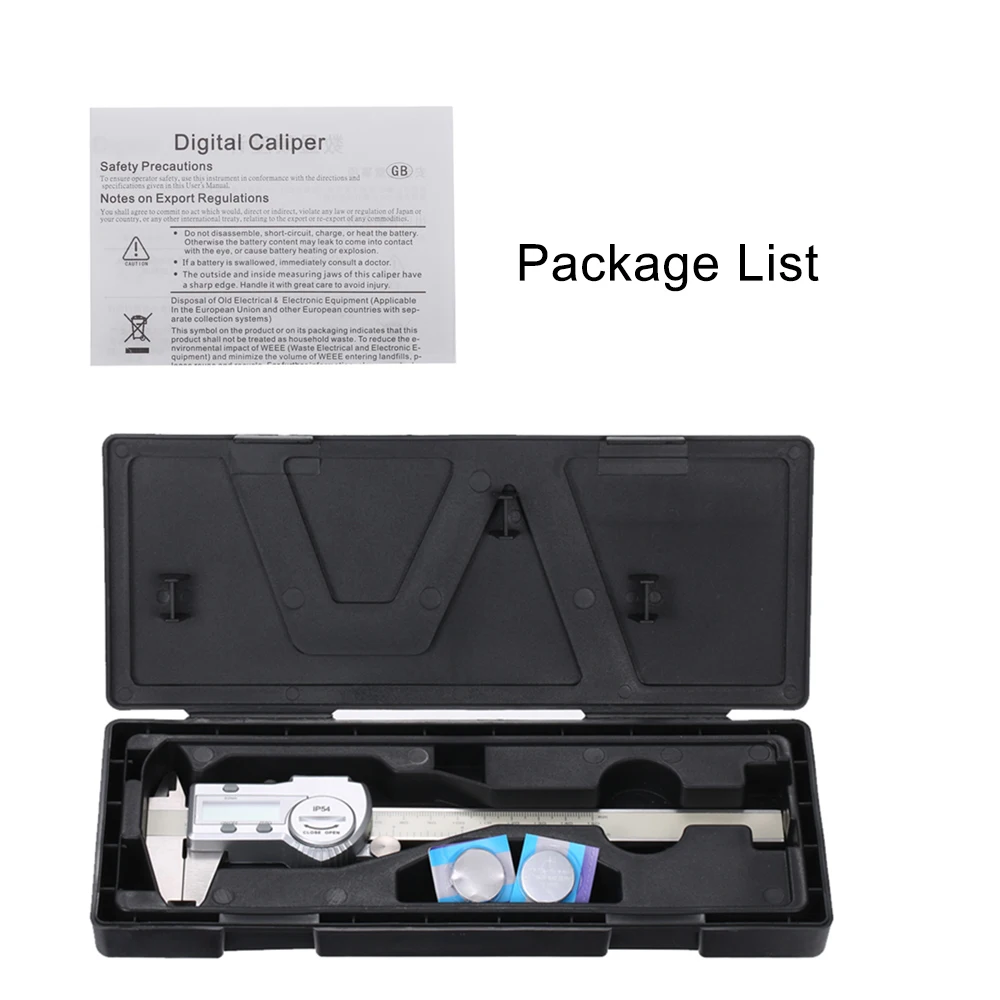 Digital Vernier Caliper 100mm 150mm 200mm 300mm Depth Gauge Diameter Measure mm/inch Switchable Stainless Steel Measuring Tool
Digital Vernier Caliper 100mm 150mm 200mm 300mm Depth Gauge Diameter Measure mm/inch Switchable Stainless Steel Measuring Tool