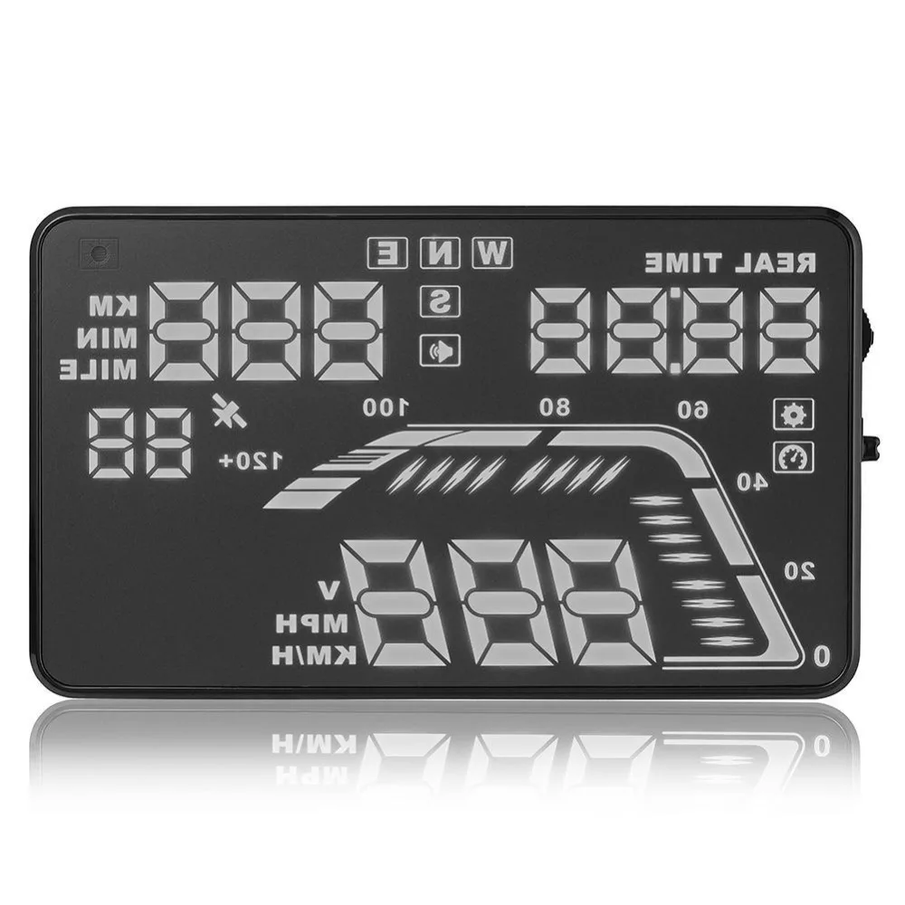 Universal 5.5" Car GPS Head Up Display Q7 HUD with Speed Warning MPH Fuel Consumption High Quality
Universal 5.5" Car GPS Head Up Display Q7 HUD with Speed Warning MPH Fuel Consumption High Quality