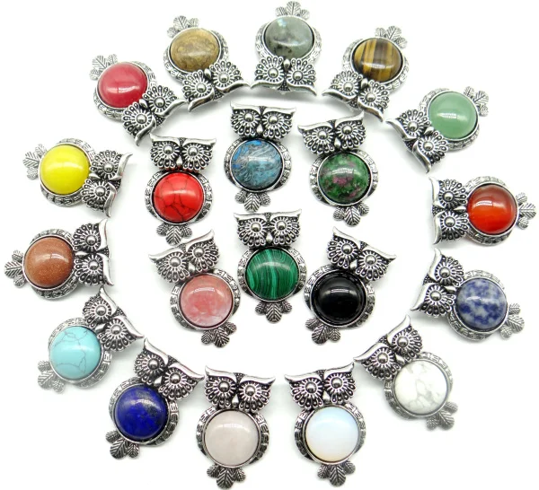 wholesale natural stone mix lazuli tiger eye labradorite bead animal Owl Archaize silver Pendant Jewelry making necklace 10pcs
wholesale natural stone mix lazuli tiger eye labradorite bead animal Owl Archaize silver Pendant Jewelry making necklace 10pcs