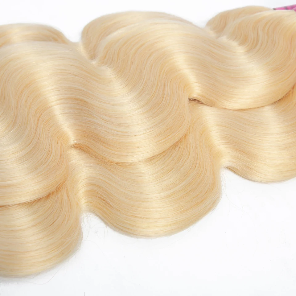 Товары для волос Queenlike 3 шт. цвет 613 перуанские волнистые волосы пучки Remy Light Honey