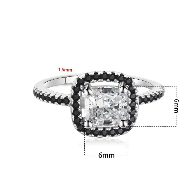 Clearance Wholesale Price 925 Sterling Silver Square Rings For Women Fine Jewelry Clear CZ Crystal Finger Rings New Wedding Gift
Clearance Wholesale Price 925 Sterling Silver Square Rings For Women Fine Jewelry Clear CZ Crystal Finger Rings New Wedding Gift