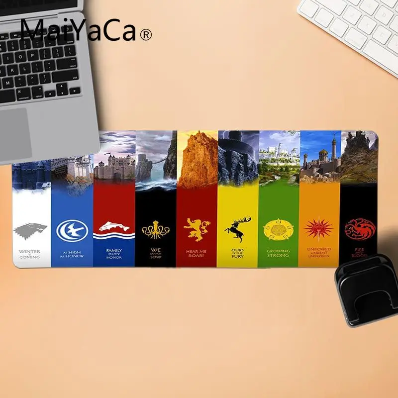 Коврик для мыши Maiyaca новый дизайн игровой коврик престолов геймеров прочный
