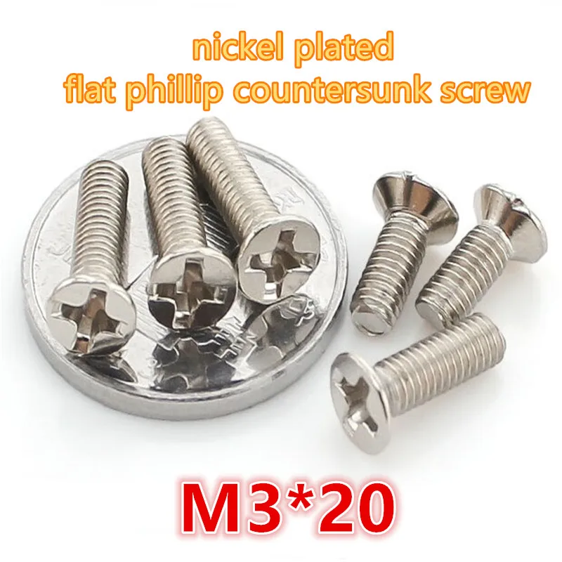500pcs m3*20 carbon steel with nickel plated phillip cross recessed head mini micro electronic screw machine screw
500pcs m3*20 carbon steel with nickel plated phillip cross recessed head mini micro electronic screw machine screw