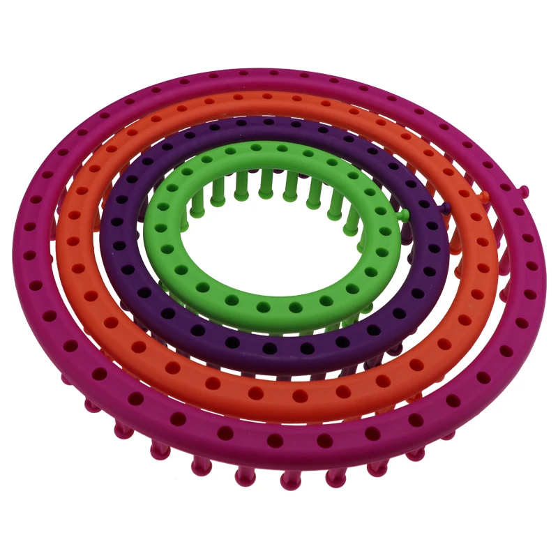 4 Sizes / 1 DIY Tool Kit Plastic Kit Round Circle Creative Hat Scarf Sweater Circle Hand Cuffs High Quality Loom Point
4 Sizes / 1 DIY Tool Kit Plastic Kit Round Circle Creative Hat Scarf Sweater Circle Hand Cuffs High Quality Loom Point