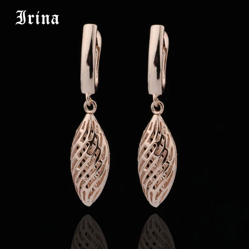New Cute Earring Unique Carved Hollow 585 Gold Rose jewelry Long Earrings Women Fashion Wedding Party Fine Trendy Jewelry
New Cute Earring Unique Carved Hollow 585 Gold Rose jewelry Long Earrings Women Fashion Wedding Party Fine Trendy Jewelry
