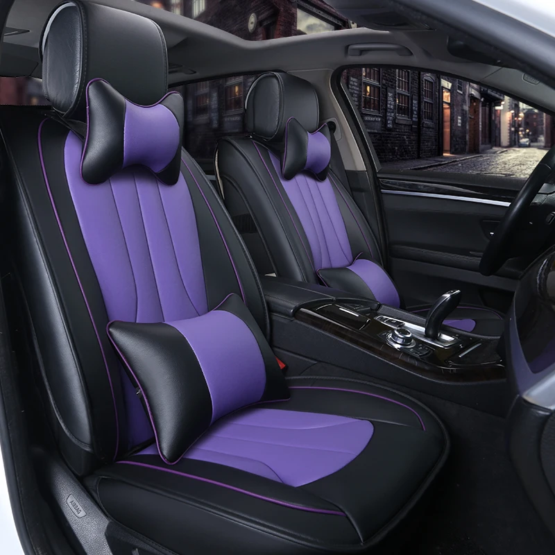 Universal pu leather car seat cover auto seats covers for Nissan almera leaf sentra tiida teana gtr juke dualis terrano xtrail | Автомобили