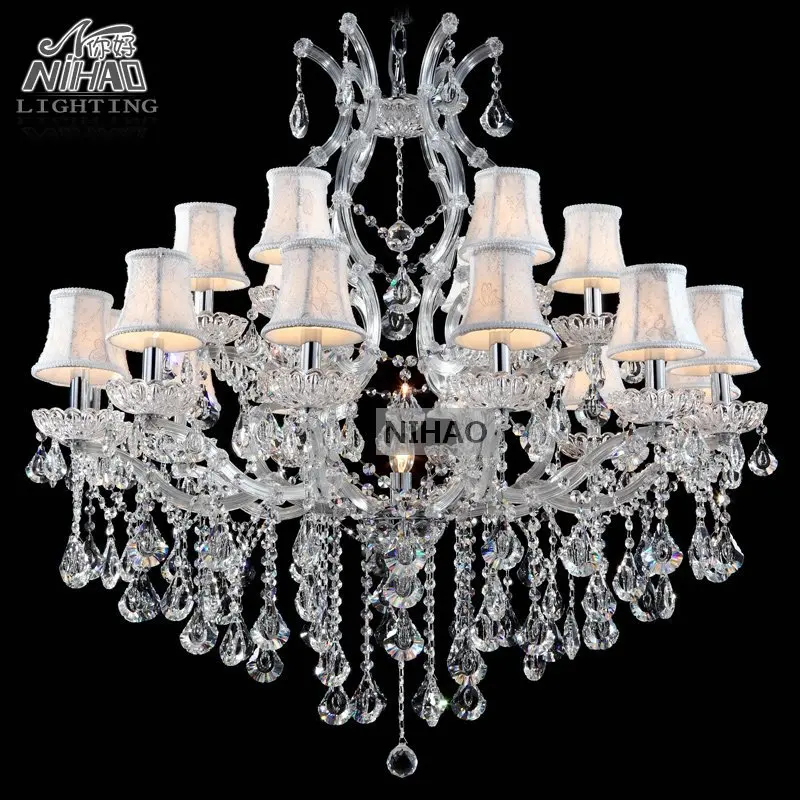 Chandelier Light 18 Arms Clear Crystal Pendant Lamp Crystal Chandeliers Lustre for Foyer Maria Theresa Light Fixture with shade
Chandelier Light 18 Arms Clear Crystal Pendant Lamp Crystal Chandeliers Lustre for Foyer Maria Theresa Light Fixture with shade